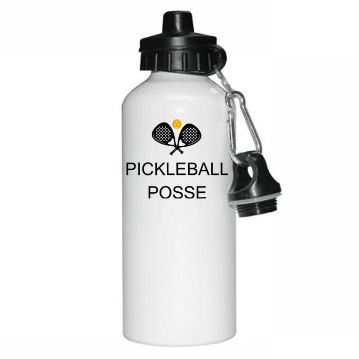 Pickleball Posse Funny Pickleball Quote For Pickeball Lovers Aluminum Water Bottle