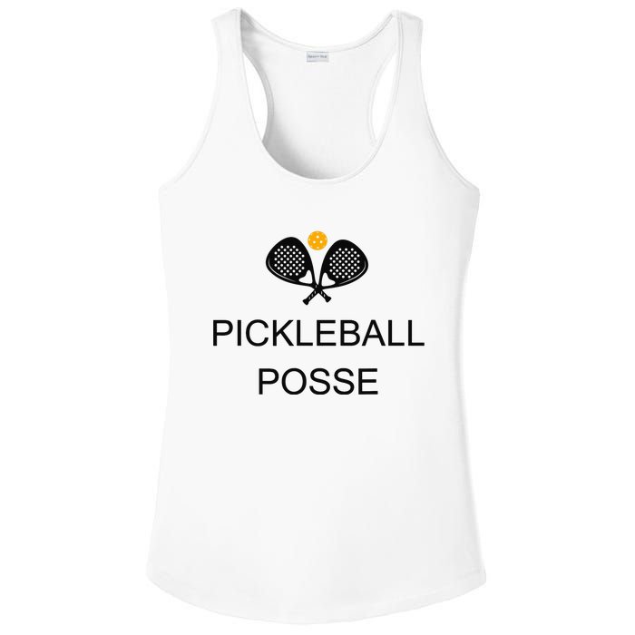 Pickleball Posse Funny Pickleball Quote For Pickeball Lovers Ladies PosiCharge Competitor Racerback Tank