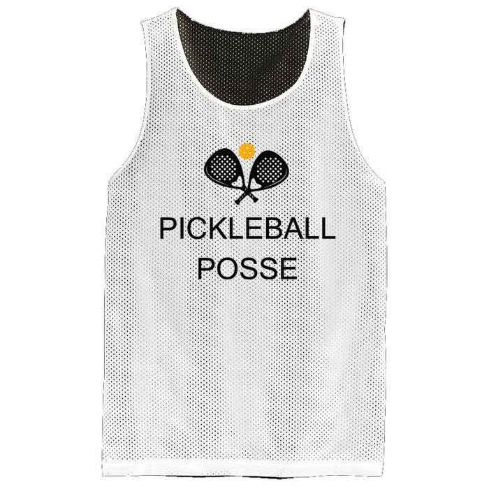 Pickleball Posse Funny Pickleball Quote For Pickeball Lovers Mesh Reversible Basketball Jersey Tank