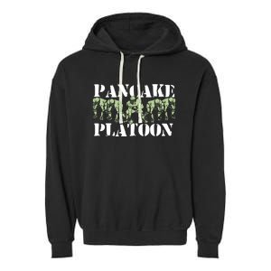 Pancake Platoon Funny Offensive Line Football Ogiftline Gift Garment-Dyed Fleece Hoodie