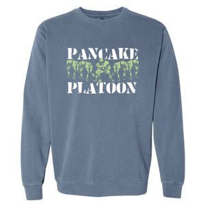 Pancake Platoon Funny Offensive Line Football Ogiftline Gift Garment-Dyed Sweatshirt