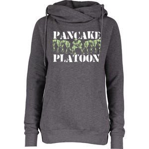 Pancake Platoon Funny Offensive Line Football Ogiftline Gift Womens Funnel Neck Pullover Hood