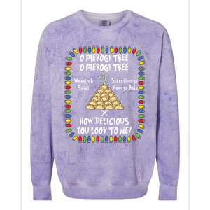 Pierogi Polish Food Christmas Pierogies Maker Funny Gift Cute Gift Colorblast Crewneck Sweatshirt