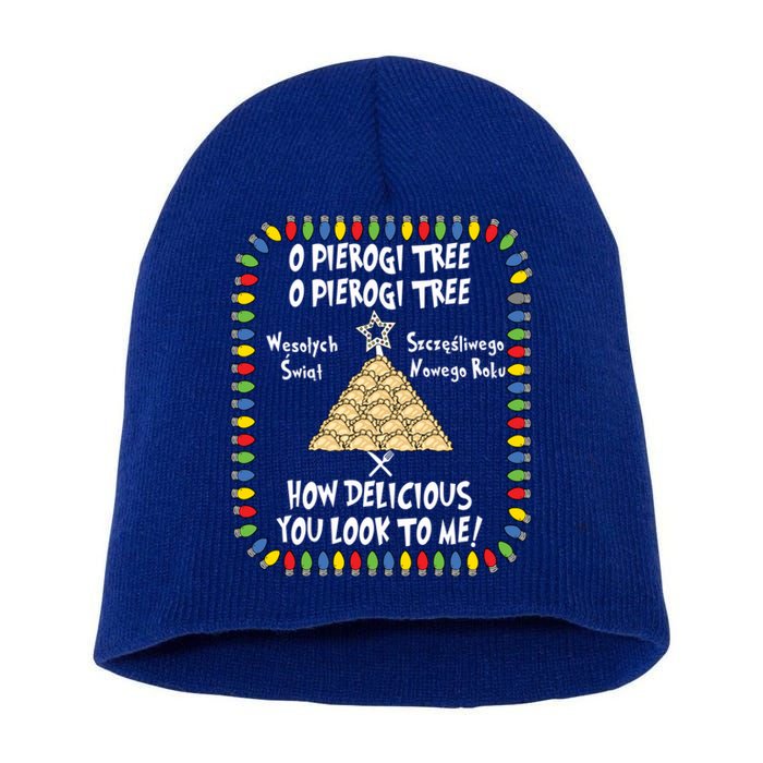 Pierogi Polish Food Christmas Pierogies Maker Funny Gift Cute Gift Short Acrylic Beanie