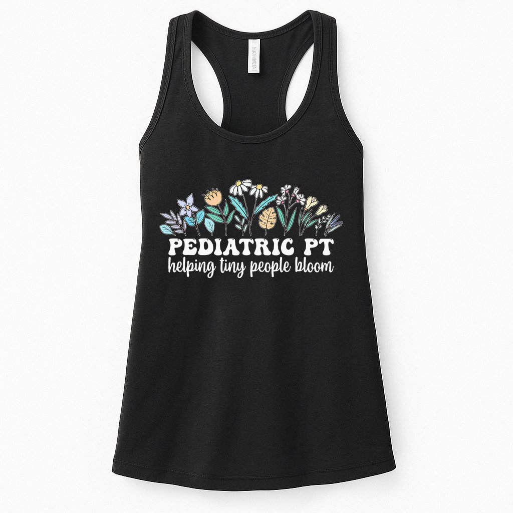 Pediatric PT Flowers Pediatric Physical Therapy Womens Tank Top