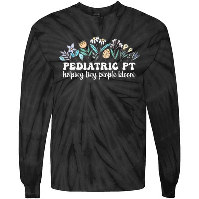 Pediatric PT Flowers Pediatric Physical Therapy Tie-Dye Long Sleeve Shirt