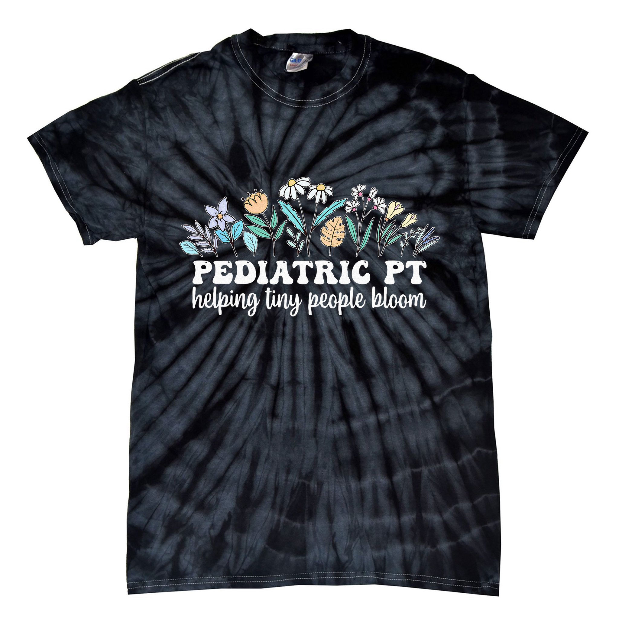 Pediatric PT Flowers Pediatric Physical Therapy Tie-Dye T-Shirt
