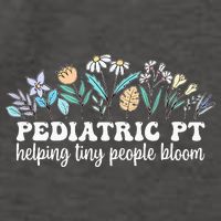Pediatric PT Flowers Pediatric Physical Therapy Vector Backpack