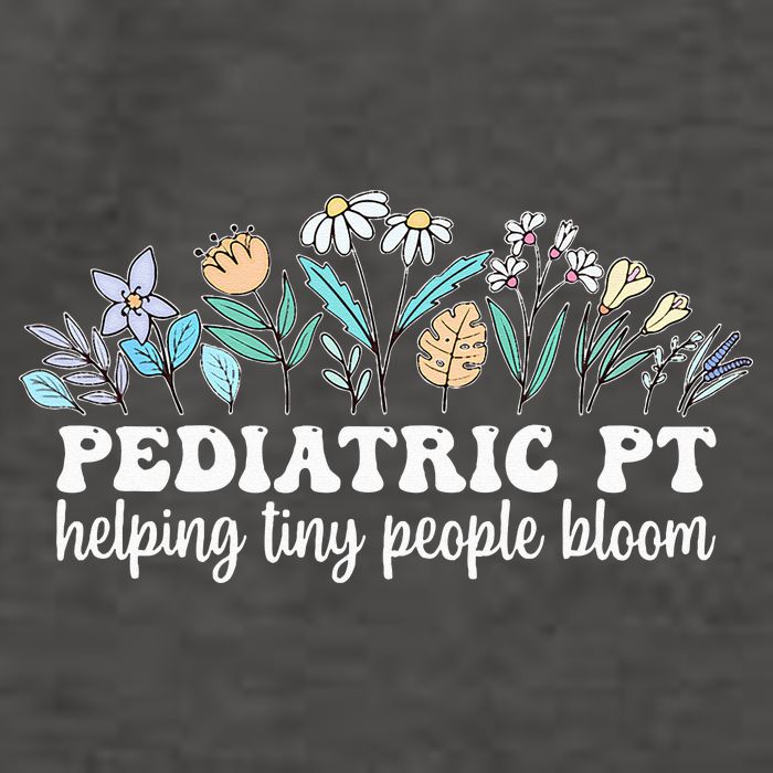 Pediatric PT Flowers Pediatric Physical Therapy Vector Backpack