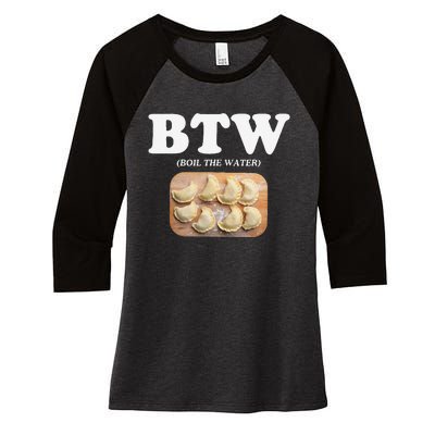 Pierogi Polish Food Women's Tri-Blend 3/4-Sleeve Raglan Shirt