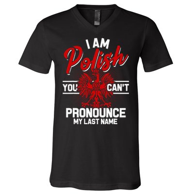 Polish Poland For Poland Polska Polin Eagle Krakow V-Neck T-Shirt