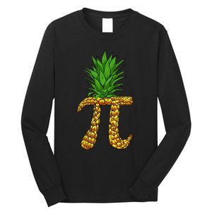 Pineapple Pi Funny Pi Day Pi Neapple Pi Long Sleeve Shirt