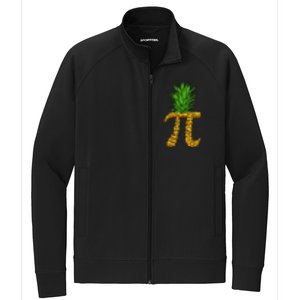 Pineapple Pi Funny Pi Day Pi Neapple Pi Stretch Full-Zip Cadet Jacket