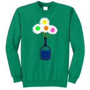 Pretty Pickleball Flowers In Paddle Vase Gift Ideas For Pickleball Fans Sweatshirt