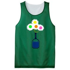 Pretty Pickleball Flowers In Paddle Vase Gift Ideas For Pickleball Fans Mesh Reversible Basketball Jersey Tank