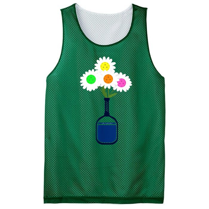 Pretty Pickleball Flowers In Paddle Vase Gift Ideas For Pickleball Fans Mesh Reversible Basketball Jersey Tank