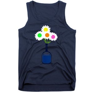 Pretty Pickleball Flowers In Paddle Vase Gift Ideas For Pickleball Fans Tank Top