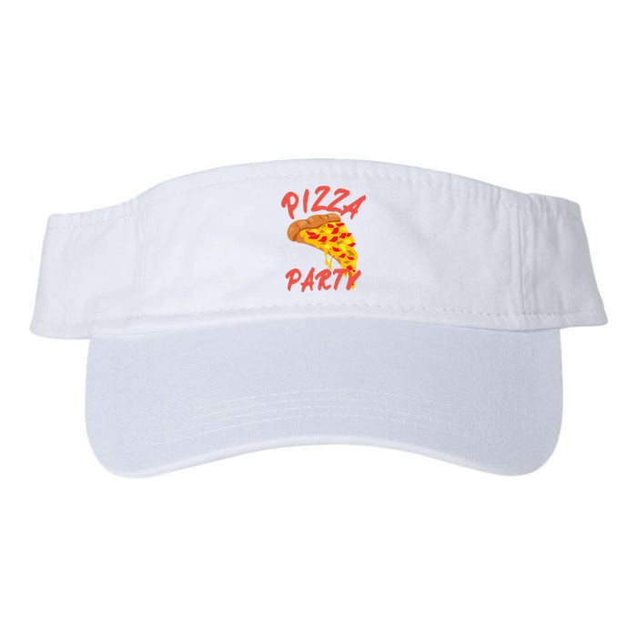 Pizza Party Funny Pizza Lovers Pizza Party Day Valucap Bio-Washed Visor