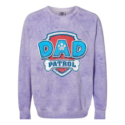 Fathers Day Dad Patrol Colorblast Crewneck Sweatshirt