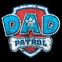 Fathers Day Dad Patrol Stripe Pom Pom Beanie