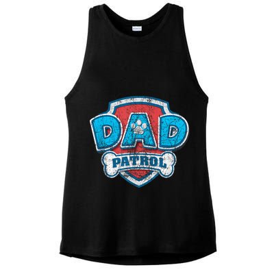 Fathers Day Dad Patrol Ladies PosiCharge Tri-Blend Wicking Tank