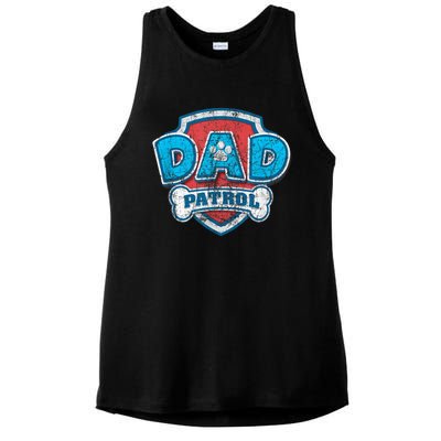 P.A.W. P.A.T.R.O.L Fathers Day Dad Patrol Ladies PosiCharge Tri-Blend Wicking Tank