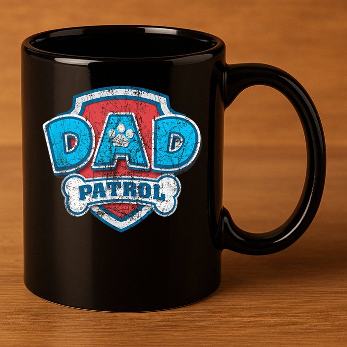 Fathers Day Dad Patrol 11oz C Handle Ceramic Mug