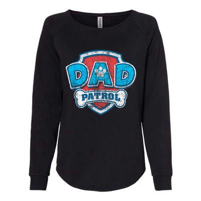 P.A.W. P.A.T.R.O.L Fathers Day Dad Patrol Womens California Wash Sweatshirt