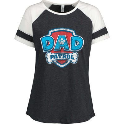 P.A.W. P.A.T.R.O.L Fathers Day Dad Patrol Enza Ladies Jersey Colorblock Tee