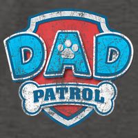 Fathers Day Dad Patrol Vector Backpack