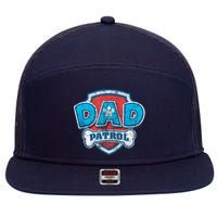 Fathers Day Dad Patrol 7 Panel Mesh Trucker Snapback Hat