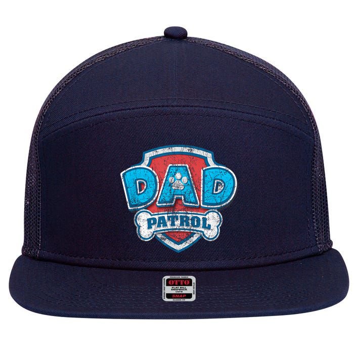 Fathers Day Dad Patrol 7 Panel Mesh Trucker Snapback Hat