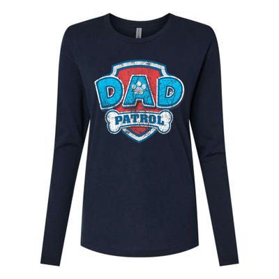 P.A.W. P.A.T.R.O.L Fathers Day Dad Patrol Womens Cotton Relaxed Long Sleeve T-Shirt