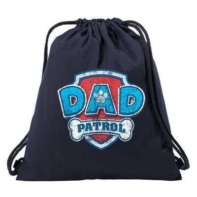 Fathers Day Dad Patrol Drawstring Bag