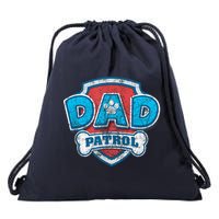 Fathers Day Dad Patrol Drawstring Bag
