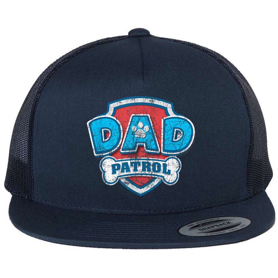 Fathers Day Dad Patrol Flat Bill Trucker Hat