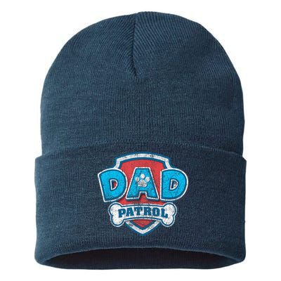 Fathers Day Dad Patrol Sustainable Knit Beanie