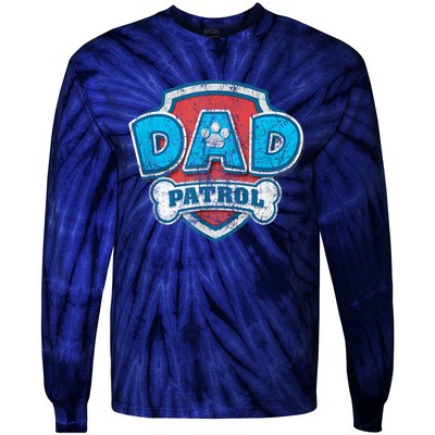 P.A.W. P.A.T.R.O.L Fathers Day Dad Patrol Tie-Dye Long Sleeve Shirt