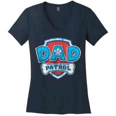 Fathers Day Dad Patrol Women's V-Neck T-Shirt
