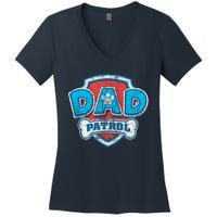 P.A.W. P.A.T.R.O.L Fathers Day Dad Patrol Women's V-Neck T-Shirt