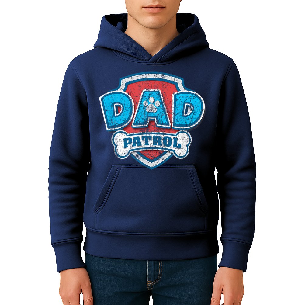 Fathers Day Dad Patrol Kids Hoodie
