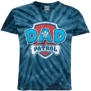 P.A.W. P.A.T.R.O.L Fathers Day Dad Patrol Kids Tie-Dye T-Shirt