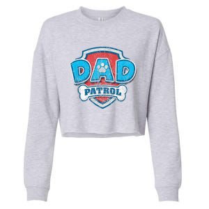 P.A.W. P.A.T.R.O.L Fathers Day Dad Patrol Cropped Pullover Crew