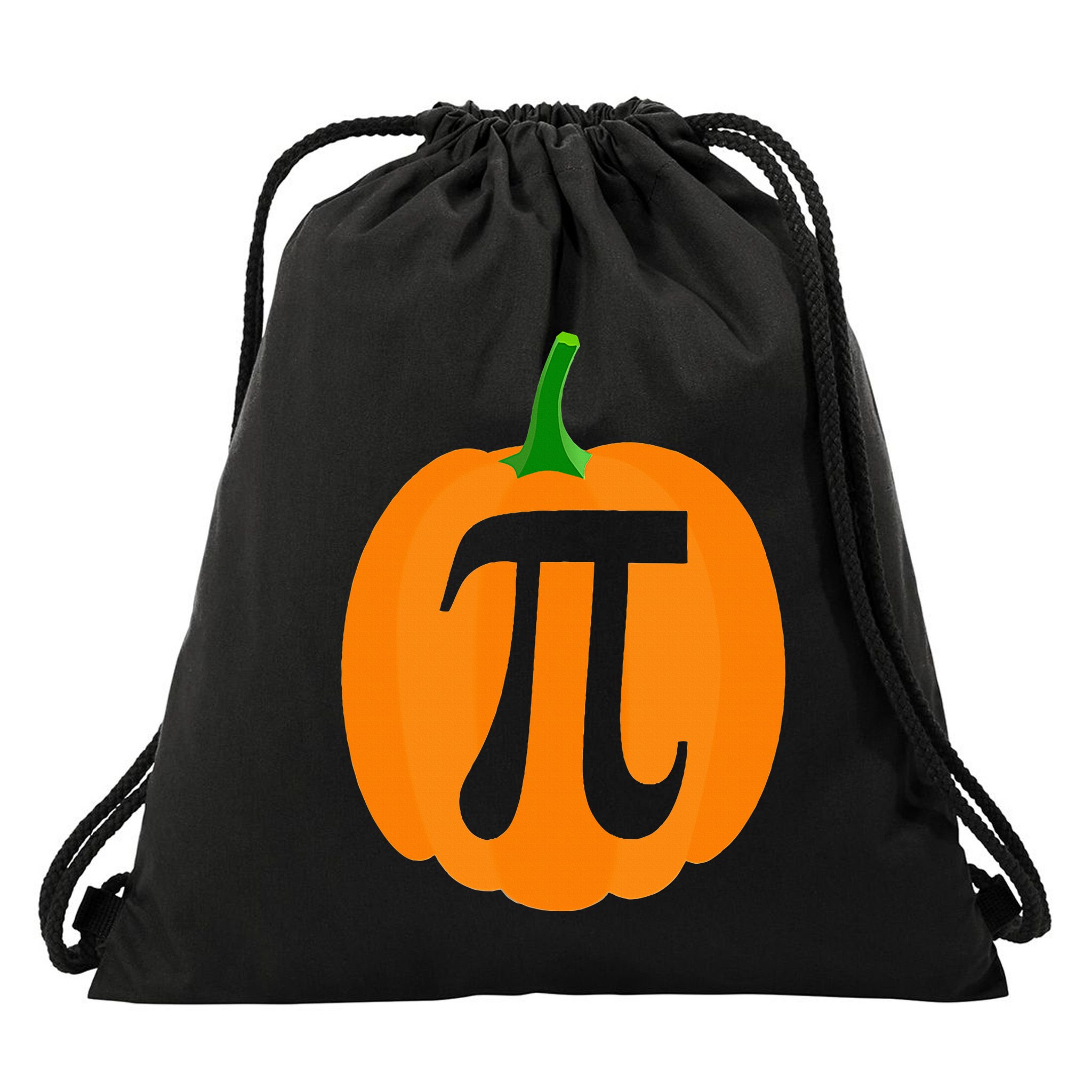 Pumpkin Pi Funny Halloween & Thanksgiving Pumpkin Pie Drawstring Bag