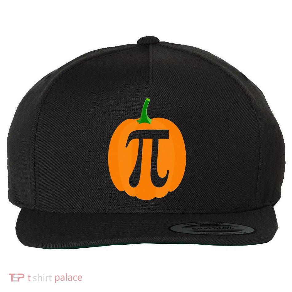 Pumpkin Pi Funny Halloween & Thanksgiving Pumpkin Pie Wool Snapback Cap