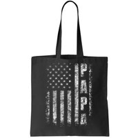 Proud Papa Funny Fathers Day 2024 Gifts Dad America USA flag Tote Bag