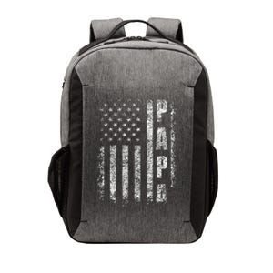 Proud Papa Funny Fathers Day 2024 Gifts Dad America USA flag Vector Backpack