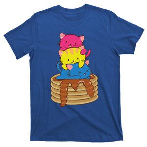 Pansexual Pride Flag Cute Lgbtq Pan Pride Kawaii Cat Gift T-Shirt