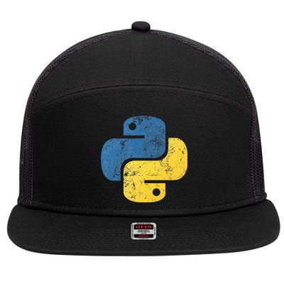 Python Programming For Programmers 7 Panel Mesh Trucker Snapback Hat