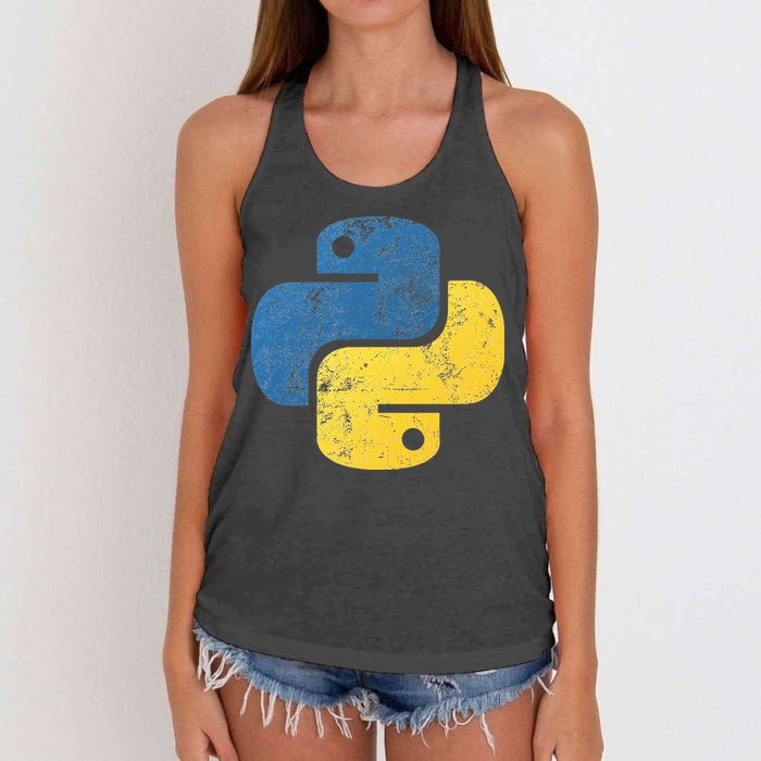 Python Programming For Programmers Women's Knotted Racerback Tank